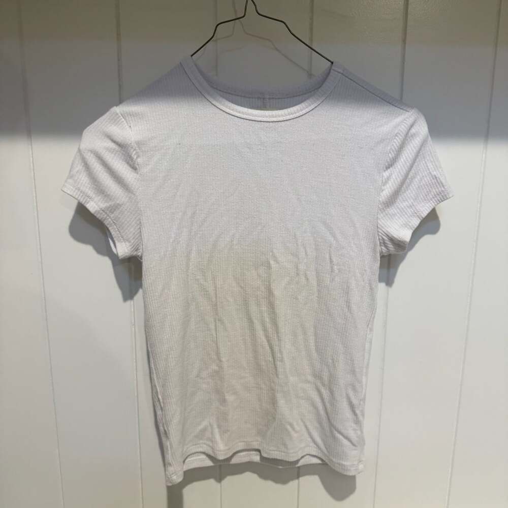 Madewell Ribbed T-Shirt Size XS White